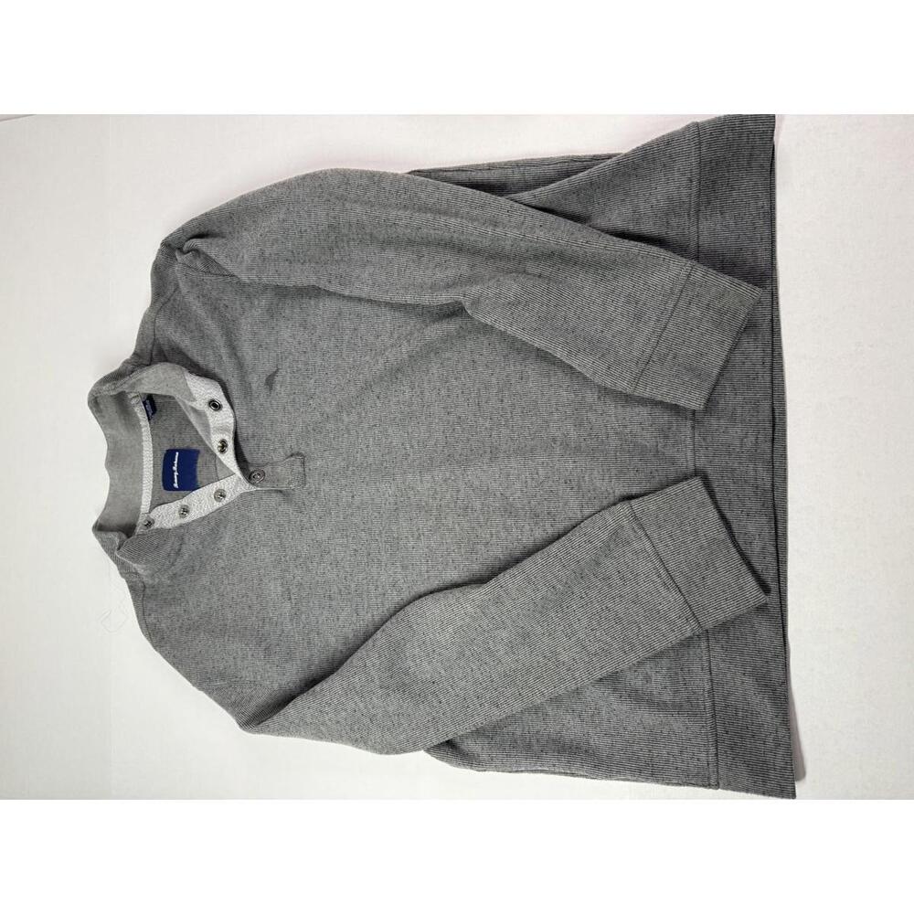 Tommy Bahama 1/4 Button Up Men’s Gray XL Long Sweater